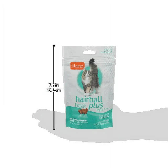 Wholesale prices with free shipping all over United States Hartz Hairball Remedy Plus Soft Chews for Cats, Savory Chicken Flavor, 3 oz - Steven Deals