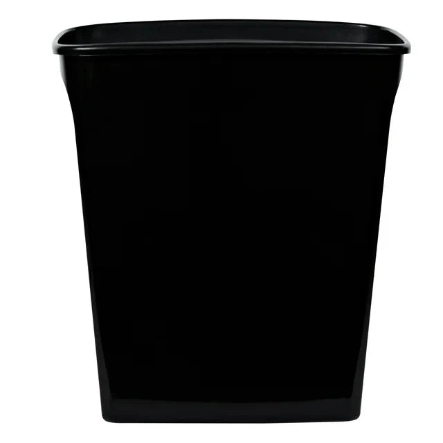 Wholesale prices with free shipping all over United States Hefty 8.8 Gallon Trash Can, Plastic Handled Office Trash Can, Black - Steven Deals