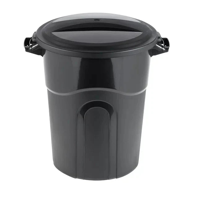Wholesale prices with free shipping all over United States Hyper Tough 20 Gallon Heavy Duty Plastic Garbage Can, Included Lid, Black - Steven Deals