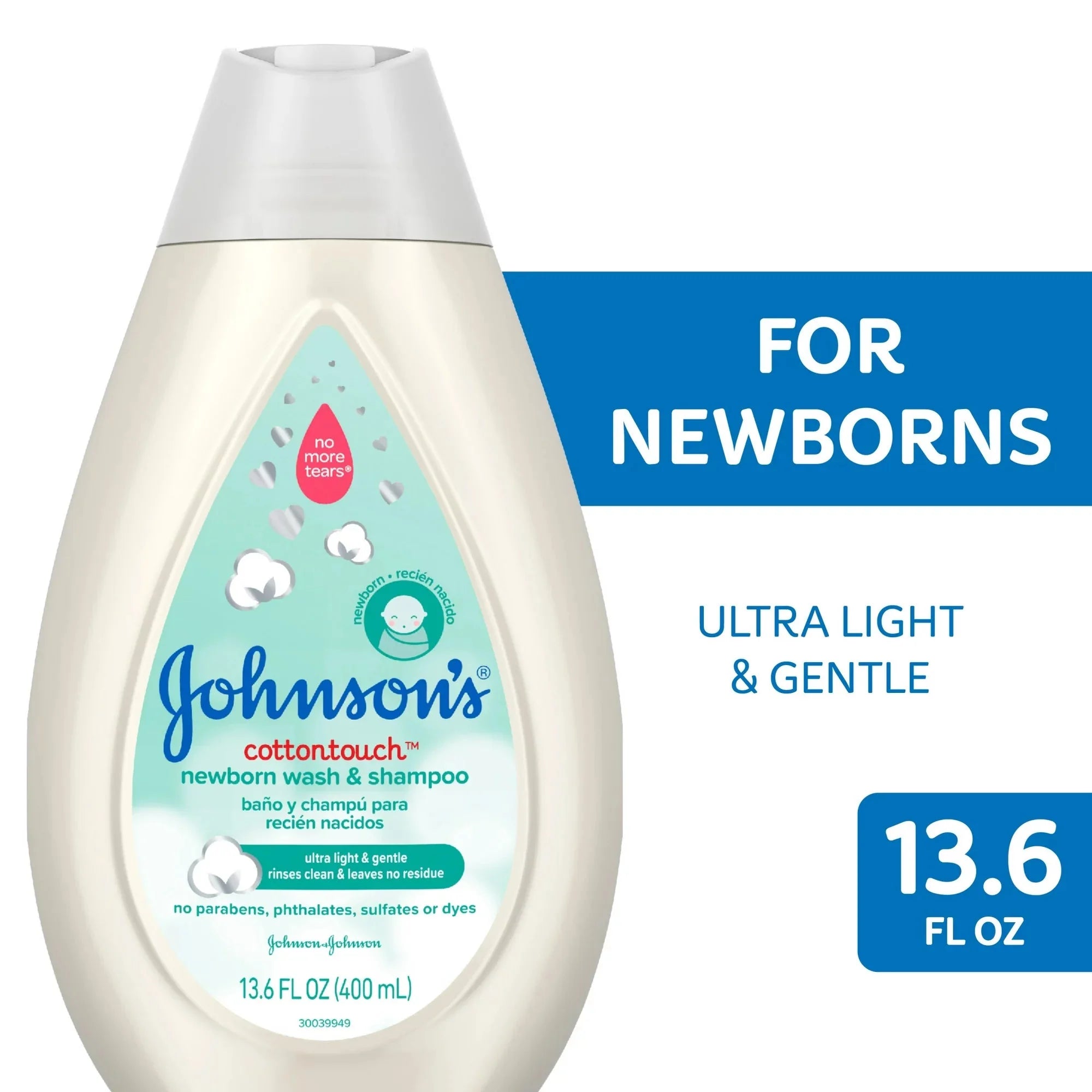 Wholesale prices with free shipping all over United States Johnson's CottonTouch Newborn Baby Shampoo and Body Wash Soap, 13.6 oz - Steven Deals