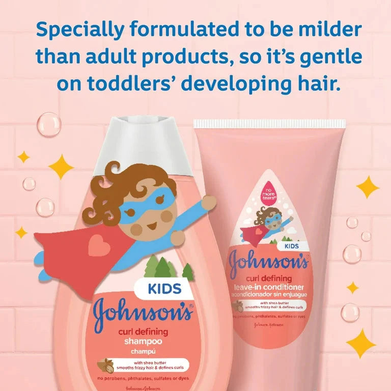 Wholesale prices with free shipping all over United States Johnson's Kids Curl Defining Leave-In Conditioner with Shea Butter, Tear Free Hair Products for Curly Hair, 6.8 oz - Steven Deals