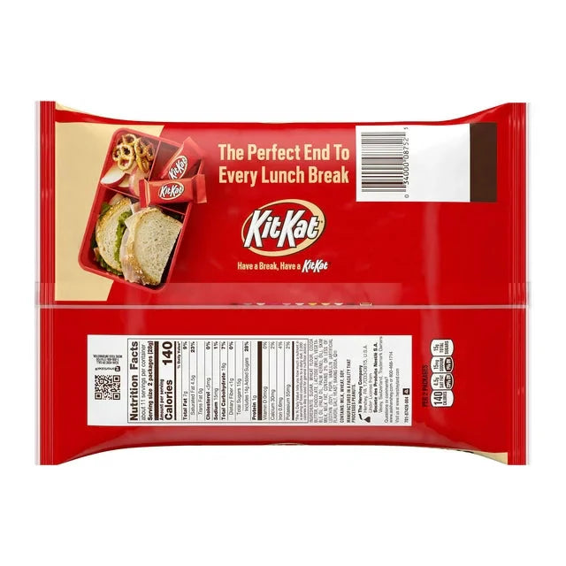 Wholesale prices with free shipping all over United States Kit Kat® Milk Chocolate Wafer Snack Size Candy, Bag 10.78 oz - Steven Deals