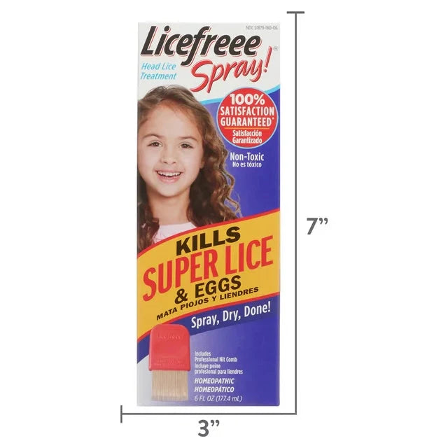 Wholesale prices with free shipping all over United States Licefreee Spray! Instant Head Lice Treatment, 6.0 fl oz - Steven Deals