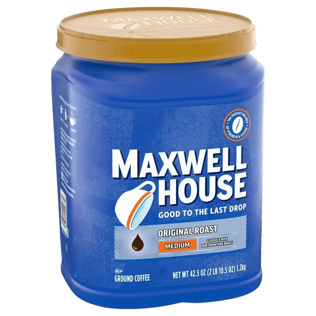 Wholesale prices with free shipping all over United States Maxwell House Original Roast Ground Coffee, 42.5 oz. Canister - Steven Deals
