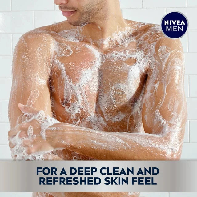 Wholesale prices with free shipping all over United States NIVEA MEN DEEP Active Clean Charcoal Body Wash, 16.9 Fl Oz Bottle - Steven Deals