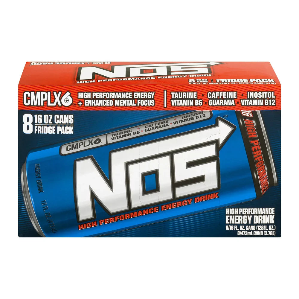 Wholesale prices with free shipping all over United States NOS High Performance Energy Drink, Original, 16 fl oz, 8 Pack - Steven Deals