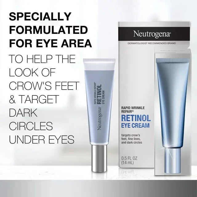 Wholesale prices with free shipping all over United States Neutrogena Rapid Wrinkle Repair Retinol Skin Care Eye Cream, 0.5 oz - Steven Deals