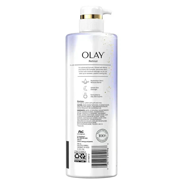 Wholesale prices with free shipping all over United States Olay Cleansing & Renewing Nighttime Women's Body Wash with Vitamin B3 and Retinol, 20 fl oz - Steven Deals