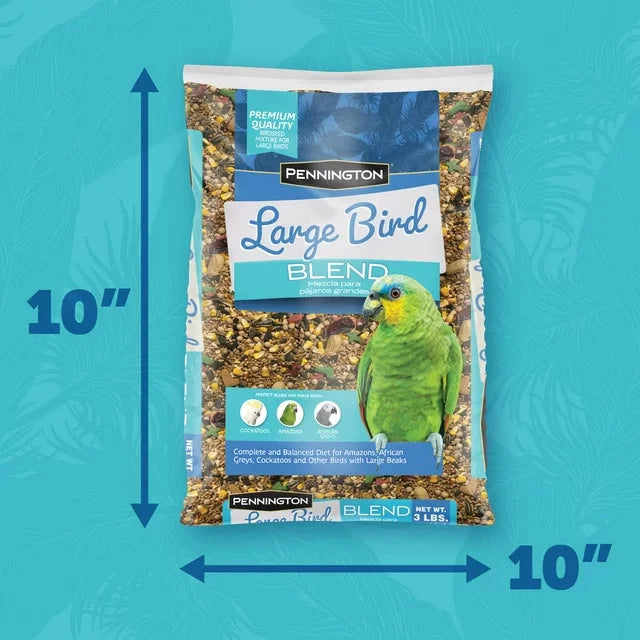 Wholesale prices with free shipping all over United States Pennington Large Bird Everyday Blend Bird Food for Parrots, Cockatoos; 3 lb. Bag - Steven Deals