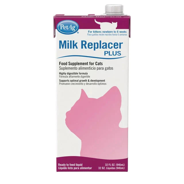 Wholesale prices with free shipping all over United States Pet-Ag Milk Replacer Plus Liquid for Cats and Kittens, 32 fl. oz. - Steven Deals