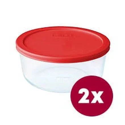 Wholesale prices with free shipping all over United States Pyrex Simply Store 4 Cup Glass Bowl Value Pack, Set of 2 - Steven Deals