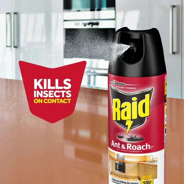Wholesale prices with free shipping all over United States Raid® Ant & Roach Killer 26, Fragrance-Free Bug Spray, 17.5 fl oz, 2 ct - Steven Deals