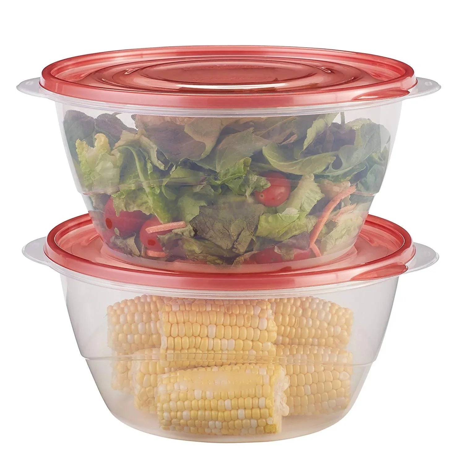 Wholesale prices with free shipping all over United States Rubbermaid TakeAlongs 15.7 Cup Round Food Storage Containers, Set of 2, Red - Steven Deals