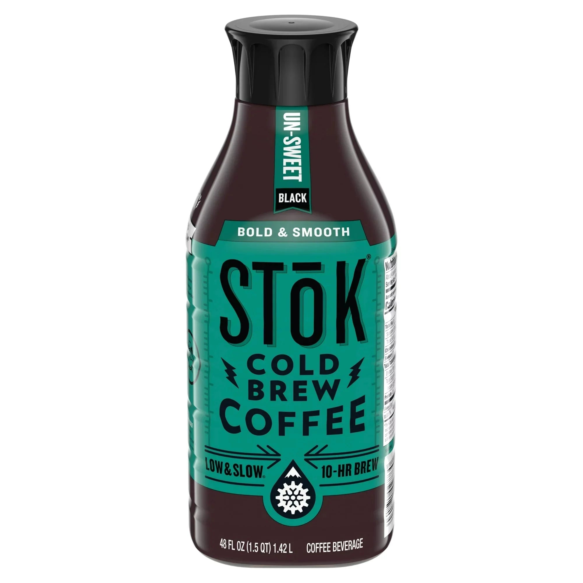 Wholesale prices with free shipping all over United States SToK Black, Unsweetened, Medium Roast Arabica-Based Blend Cold Brew Coffee, 48 fl oz Bottle - Steven Deals