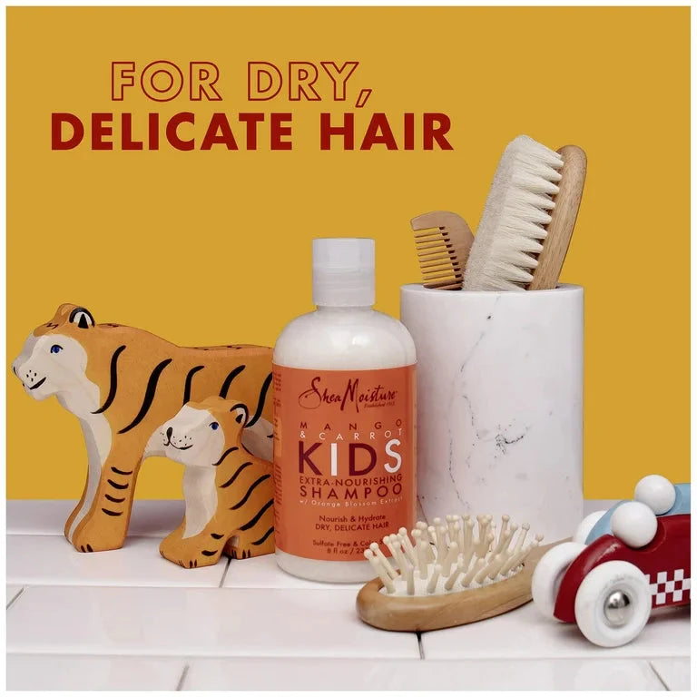 Wholesale prices with free shipping all over United States SheaMoisture Kids Nourishing Daily Shampoo, Mango and Carrot, 8 fl oz - Steven Deals