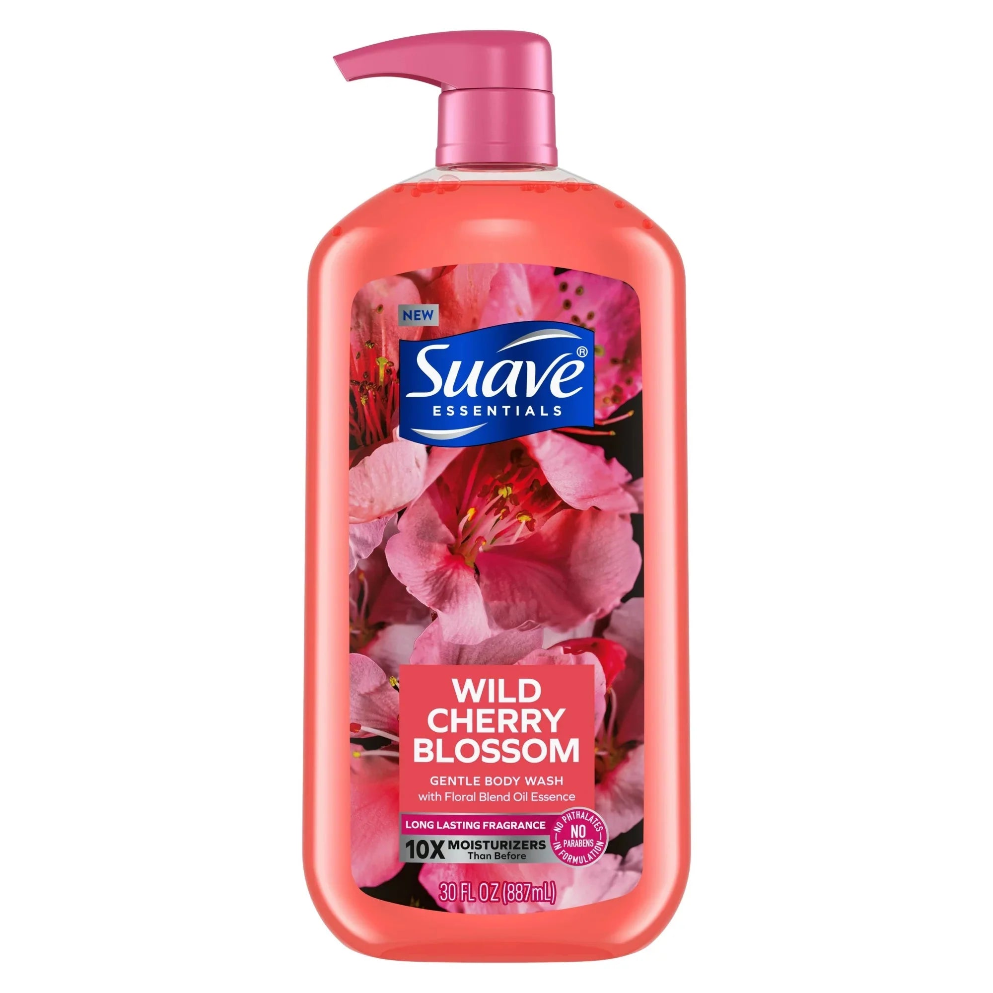 Wholesale prices with free shipping all over United States Suave Essentials Gentle Liquid Body Wash, Wild Cherry Blossom, 30 oz - Steven Deals