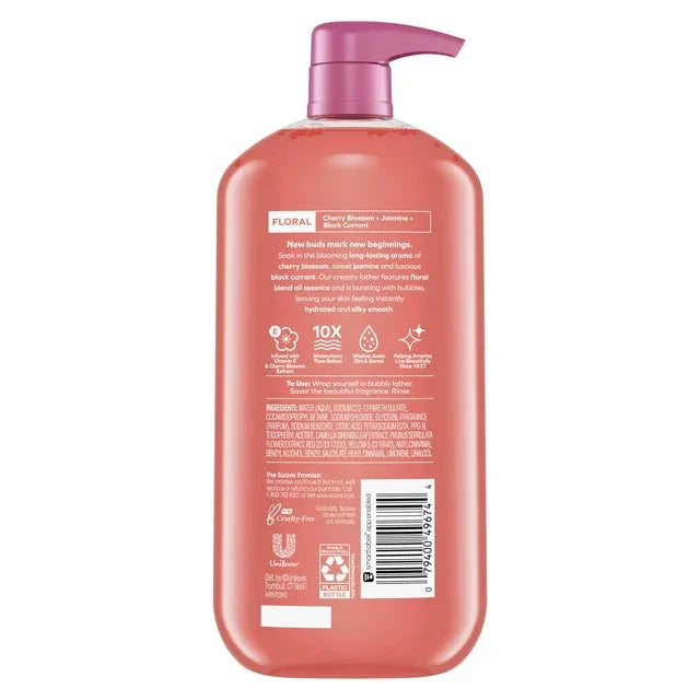 Wholesale prices with free shipping all over United States Suave Essentials Gentle Liquid Body Wash, Wild Cherry Blossom, 30 oz - Steven Deals