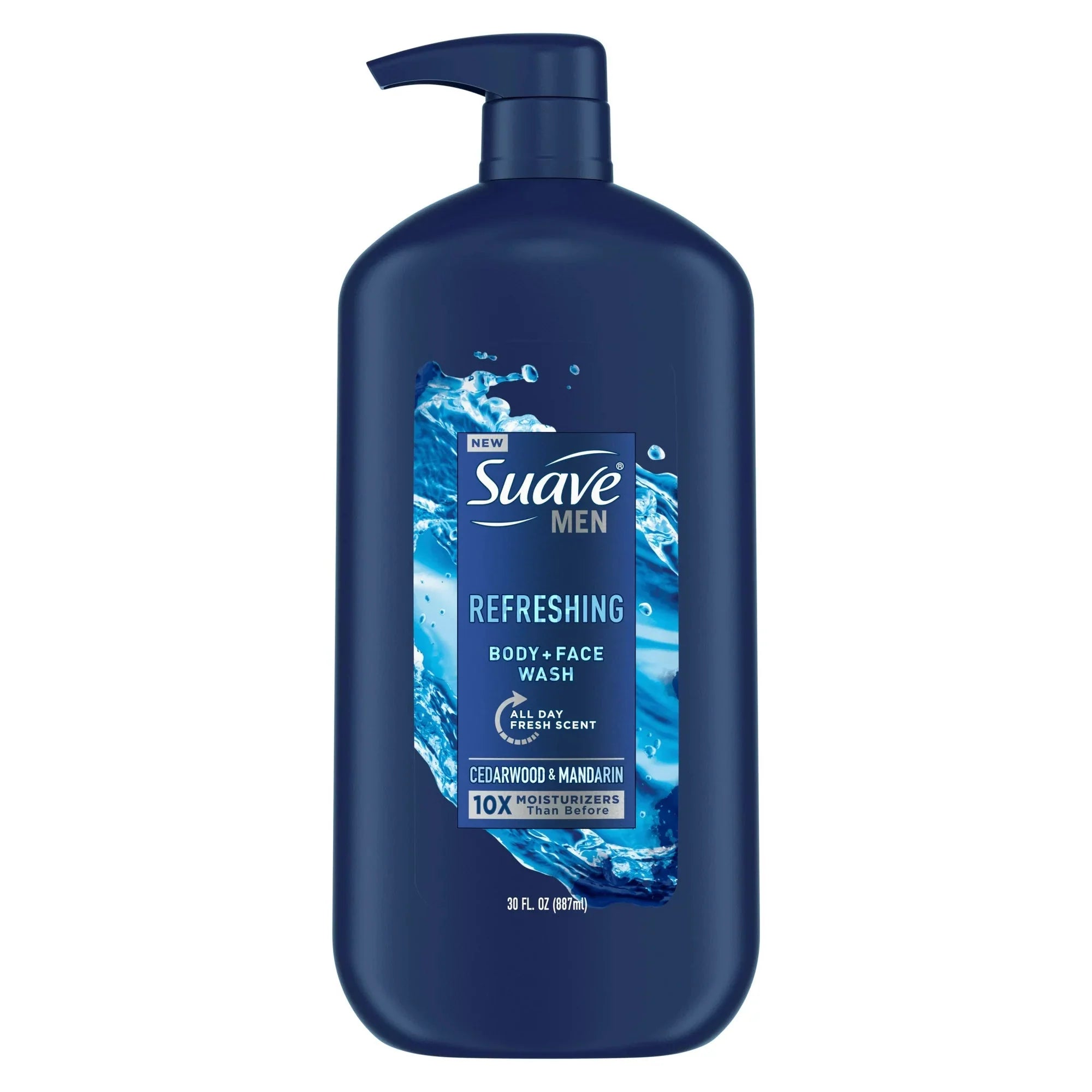 Wholesale prices with free shipping all over United States Suave Men Body & Face Wash, Refreshing, Cedarwood and Mandarin, All Skin Types 30 fl oz - Steven Deals