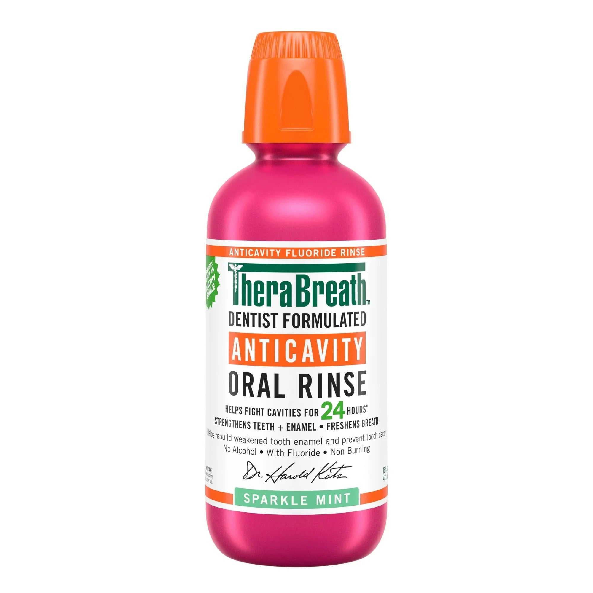 Wholesale prices with free shipping all over United States TheraBreath Anticavity Fluoride Mouthwash, Sparkle Mint, Dentist Formulated, 16 fl oz - Steven Deals