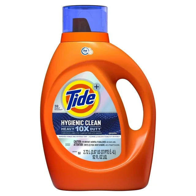 Wholesale prices with free shipping all over United States Tide Hygienic Clean Heavy 10x Duty Liquid Laundry Detergent, 64 Loads, 92 fl oz - Steven Deals