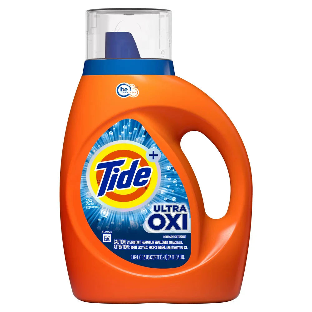 Wholesale prices with free shipping all over United States Tide Ultra Oxi Liquid Laundry Detergent, 24 Loads, 37 fl oz - Steven Deals