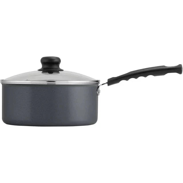 Wholesale prices with free shipping all over United States Tramontina PrimaWare 3 Quart Non-Stick Steel Gray Covered Sauce Pan - Steven Deals