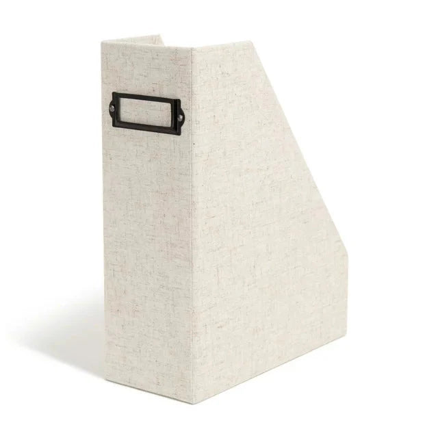 Wholesale prices with free shipping all over United States U Brands Linen Magazine File Holder, Beige Linen Finish, Beige, 1 Count, 5388U - Steven Deals