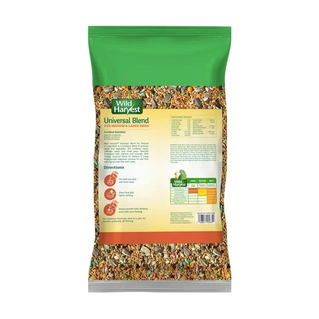 Wholesale prices with free shipping all over United States Wild Harvest Universal Blend for Medium and Large Birds, 10 lbs - Steven Deals