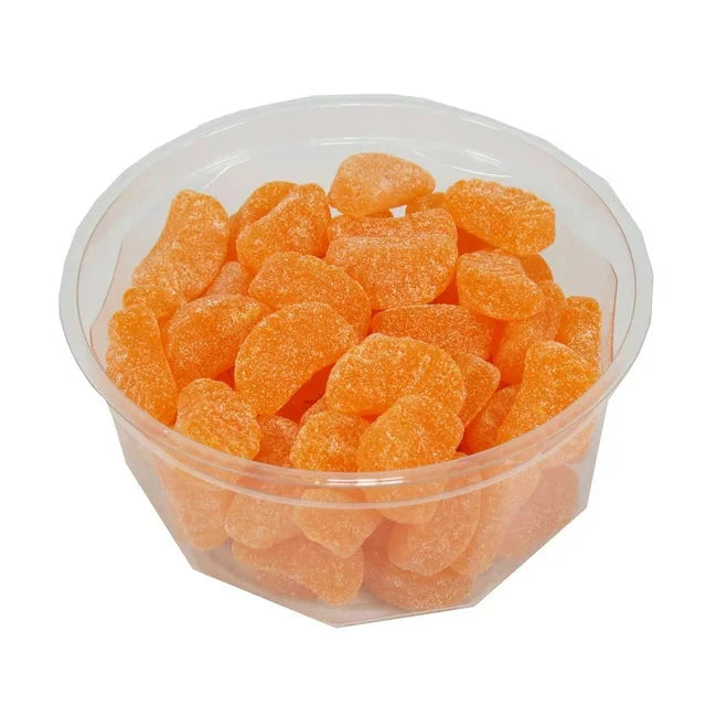 Wholesale prices with free shipping all over United States Zachary Orange Slices Jelly Candy, 32 oz. Tub - Steven Deals