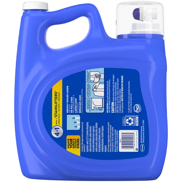 Wholesale prices with free shipping all over United States all Liquid Laundry Detergent, 4 in 1 with Stainlifters, Fresh Clean Sunshine Fresh, 150 Ounces, 100 Wash Loads - Steven Deals